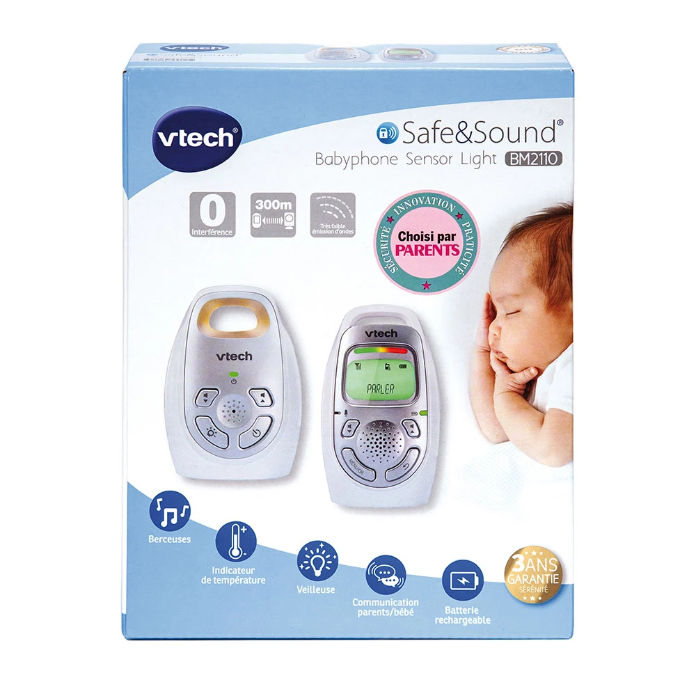 Babyphone Bébé BM2110 - Ecoute-bébé Audio 2 Babyphone Bébé BM2110 - Ecoute-bébé Audio – Image 2