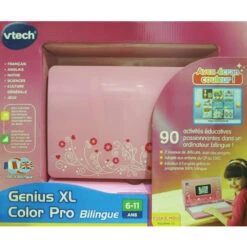 VTech Genius XL Color Pro Bilingue Rose - Ordinateur éducatif -VTECH BABY Boutique 133865 Genius XL Color Pro bilingue rose 3