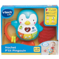 VTECH BABY Hochet P'tit Pingouin 7 VTECH BABY Hochet P'tit Pingouin -VTECH BABY Boutique 165605 Hochet Ptit pingouin boite