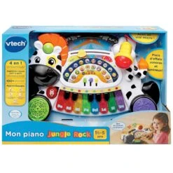 VTECH BABY Jungle Rock - Piano Zèbre 7 VTECH BABY Jungle Rock - Piano Zèbre -VTECH BABY Boutique 179105 Jungle Rock Piano zebre boite