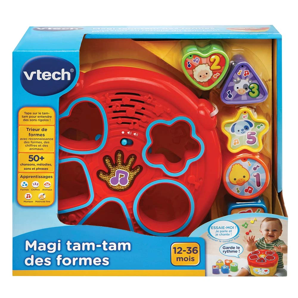 VTECH BABY Magi Tam-tam Des Formes - Jouet Musical 6 VTECH BABY Magi Tam-tam Des Formes - Jouet Musical – Image 6