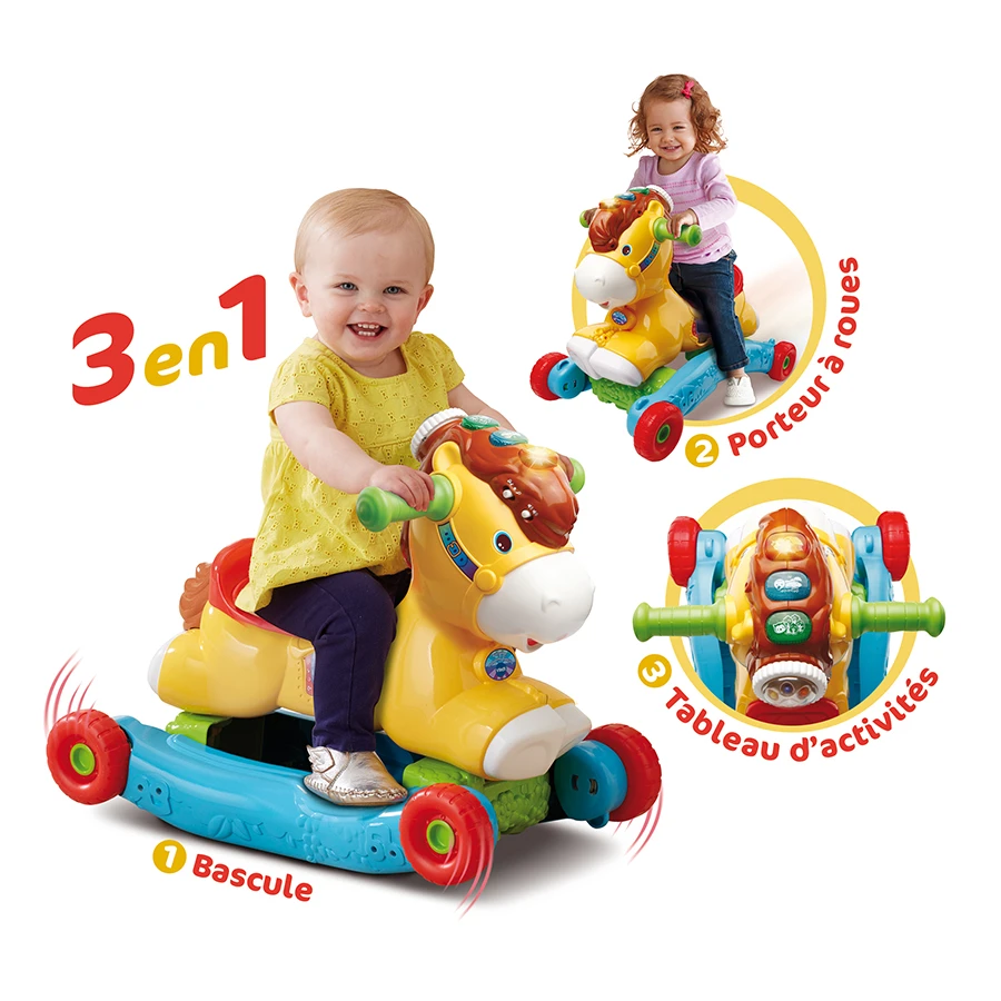 VTECH BABY Jouet Poney Basculo P'tit Galop 2 VTECH BABY Jouet Poney Basculo P'tit Galop – Image 2