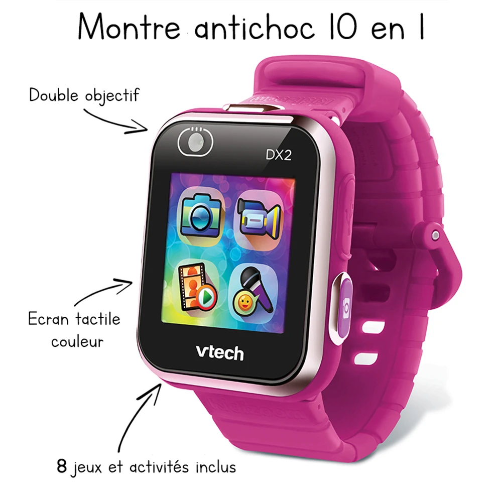 Kidizoom Smartwatch DX2 Framboise - Appareil Photo HD 1 Kidizoom Smartwatch DX2 Framboise - Appareil Photo HD