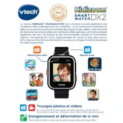 Kidizoom Smartwatch DX2 Noire - Montre Enfant 12 Kidizoom Smartwatch DX2 Noire - Montre Enfant -VTECH BABY Boutique 193865 Kidizoom smartwatch connect DX2 noire 6