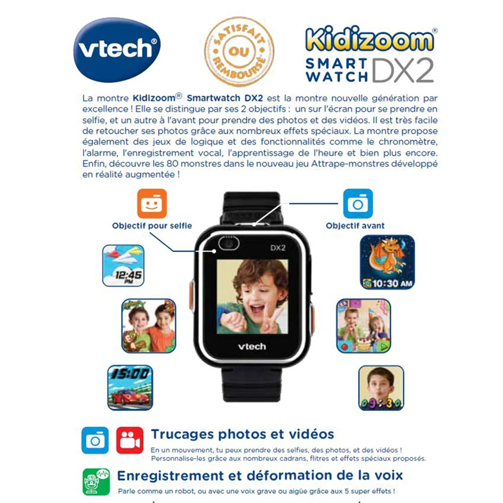 Kidizoom Smartwatch DX2 Noire - Montre Enfant 6 Kidizoom Smartwatch DX2 Noire - Montre Enfant – Image 6