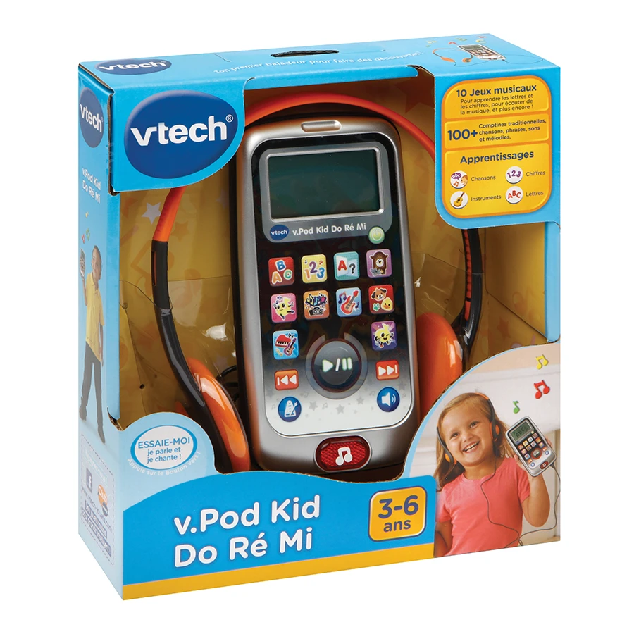 VTech V Pod Kid Do Ré Mi - Balladeur Pour Enfant 3 VTech V Pod Kid Do Ré Mi - Balladeur Pour Enfant – Image 3