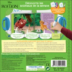Le Roi Lion - Découvre Les Animaux De La Savane 5 Le Roi Lion - Découvre Les Animaux De La Savane -VTECH BABY Boutique 462305 MagiBook Le Roi Lion DC3A9couvre les animaux de la savane dos boite