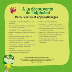 Livre éducatif Alphabet - Livre Magibook - VTech -VTECH BABY Boutique 480602 livre a la decouverte alphabet dos