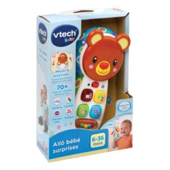VTECH BABY Allo Bébé Surprises Brun 7 VTECH BABY Allo Bébé Surprises Brun -VTECH BABY Boutique 502705 Allo bebe surprise brun boite