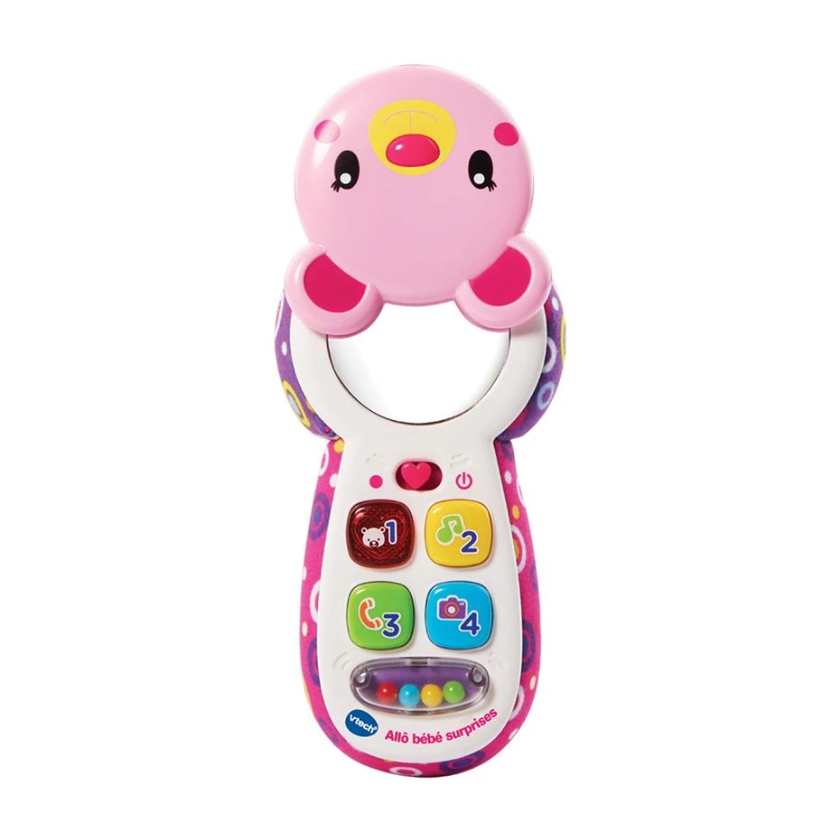 VTECH BABY Allo Bébé Surprises Rose 2 VTECH BABY Allo Bébé Surprises Rose – Image 2