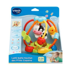 VTECH BABY Lumi Balle-hochet Des P'tits Copains -VTECH BABY Boutique 502905 lumi balle hochet boite