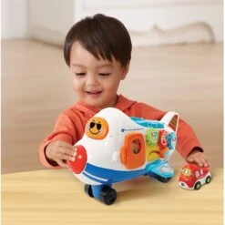 Jouet Avion Cargo 2 En 1 - Tut Tut Bolides 12 Jouet Avion Cargo 2 En 1 - Tut Tut Bolides -VTECH BABY Boutique 503105 TTB avion cargo min 5