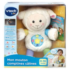 VTECH BABY Mon Mouton Comptines Câlines - Peluche Interactive -VTECH BABY Boutique 506705 Mon mouton comptines cC3A2lines boite