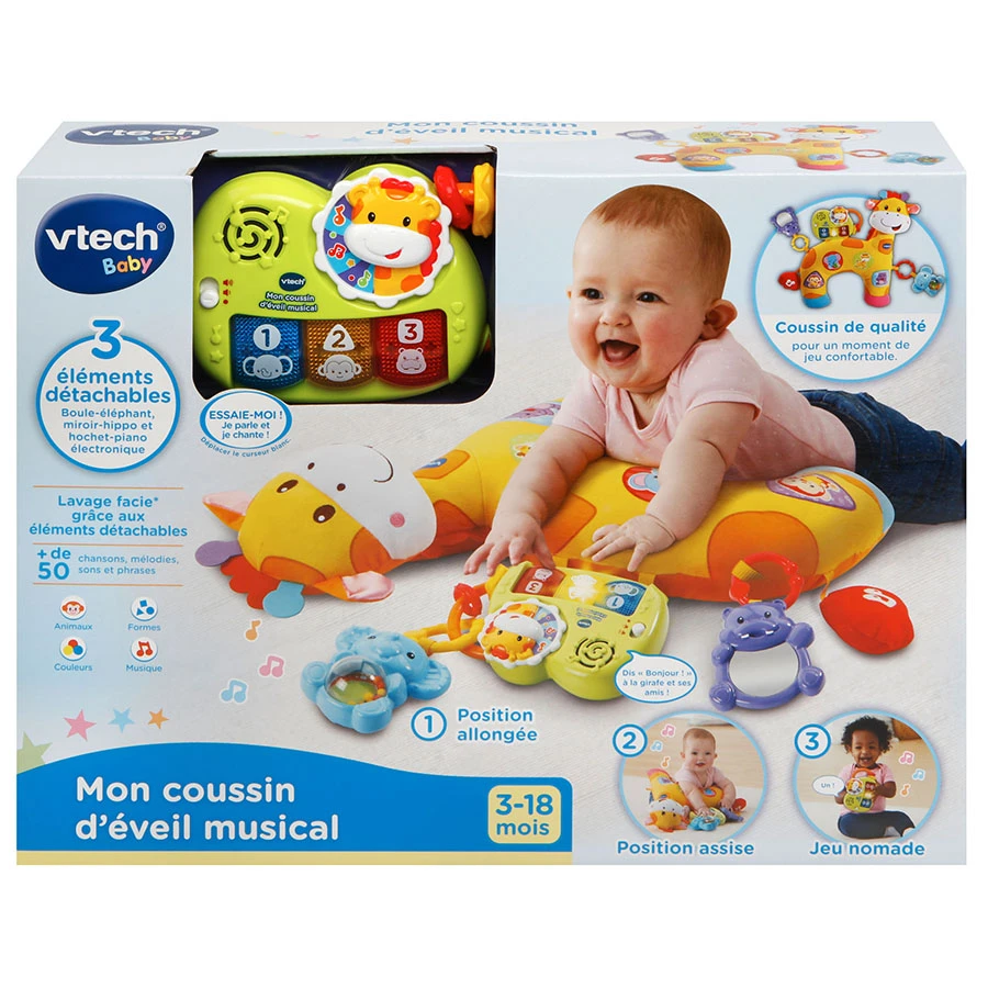 VTECH BABY Mon Coussin D'éveil Musical 4 VTECH BABY Mon Coussin D'éveil Musical – Image 4