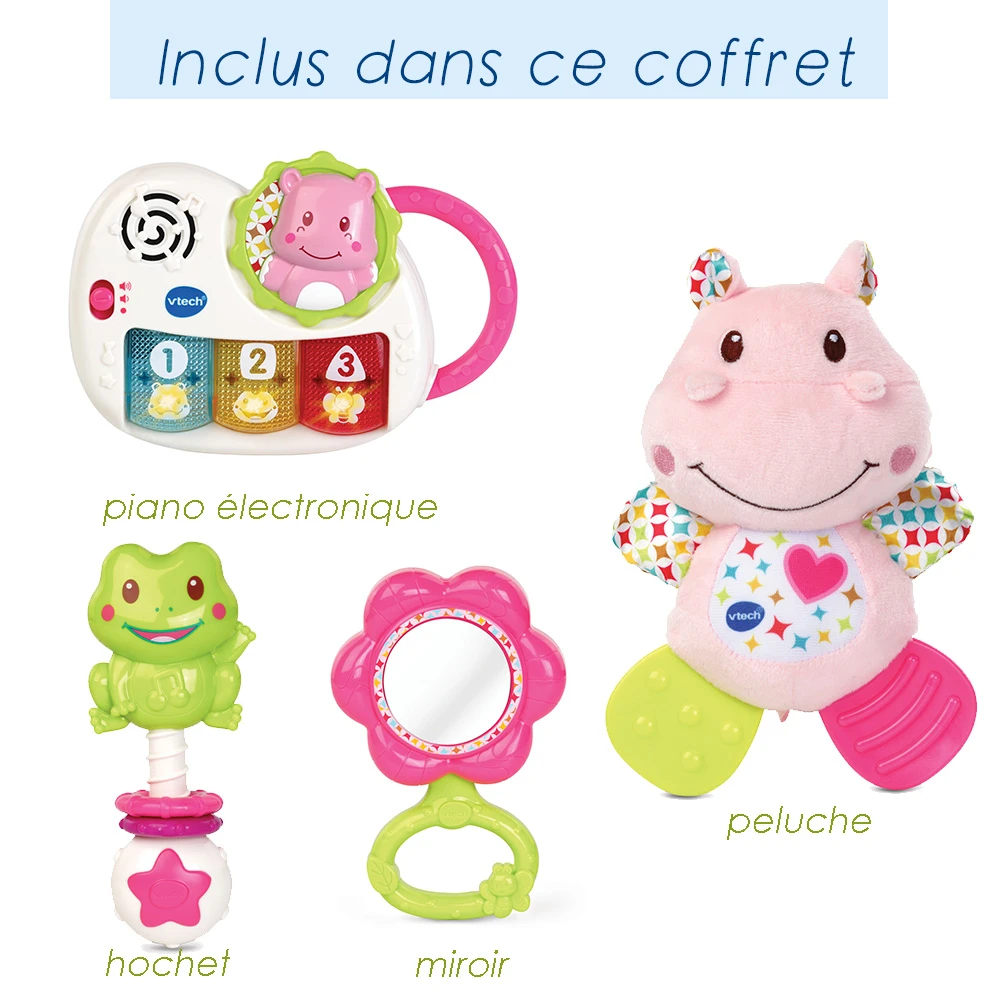 VTECH BABY Coffret Naissance - Eveil Des Sens - Rose 2 VTECH BABY Coffret Naissance - Eveil Des Sens - Rose – Image 2