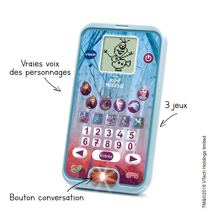 VTech Reine Des Neiges 2 - Le Smartphone éducatif 2 VTech Reine Des Neiges 2 - Le Smartphone éducatif – Image 2