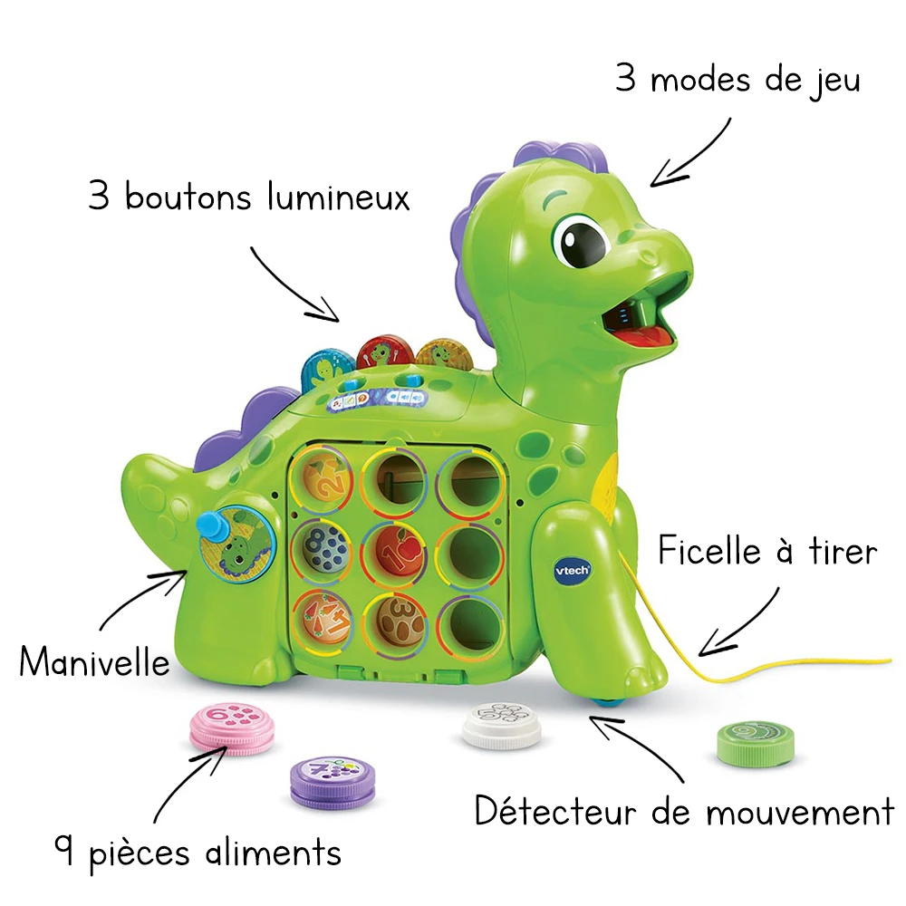 VTech Mon Dino Apprenti Glouton 2 VTech Mon Dino Apprenti Glouton – Image 2