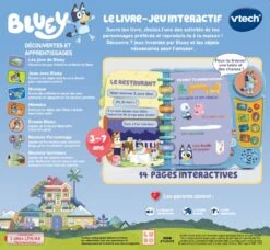 VTech Mon Livre-jeu Interactif De Bluey 7 VTech Mon Livre-jeu Interactif De Bluey -VTECH BABY Boutique 541205 dos boC3AEte