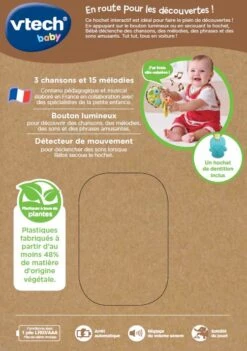 VTECH BABY Mon Hochet Sensoriel Clés Magiques -VTECH BABY Boutique 557405 dos boC3AEte 1