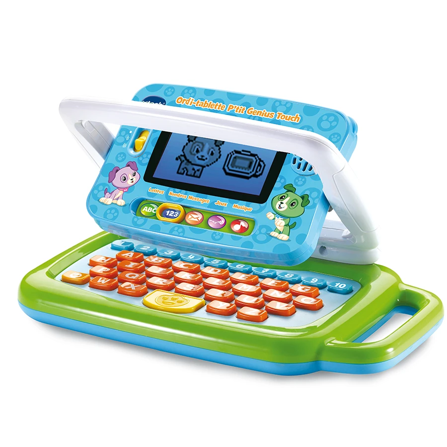 VTech Ordi-tablette P'tit Genius Touch Vert - Ordinateur éducatif 2 VTech Ordi-tablette P'tit Genius Touch Vert - Ordinateur éducatif – Image 2