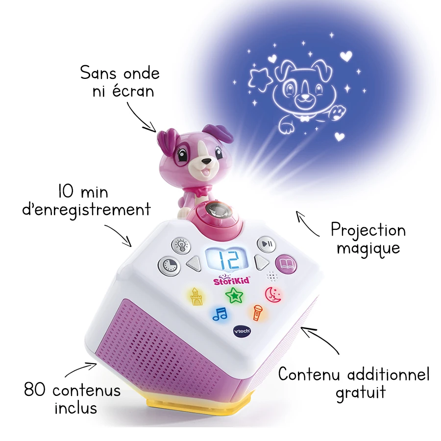 VTech StoriKid, Mon Conteur D'histoires Interactif - Rose 6 VTech StoriKid, Mon Conteur D'histoires Interactif - Rose – Image 6