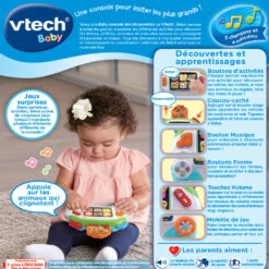 VTECH BABY Baby Console Des Découvertes 7 VTECH BABY Baby Console Des Découvertes -VTECH BABY Boutique 609105 Baby console des dC3A9couvertes dos