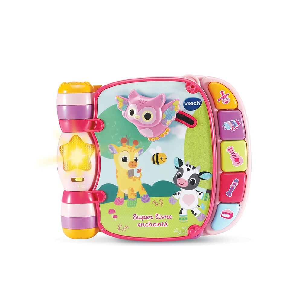 VTECH BABY Super Livre Enchanté Des Baby Loulous Rose 2 VTECH BABY Super Livre Enchanté Des Baby Loulous Rose – Image 2
