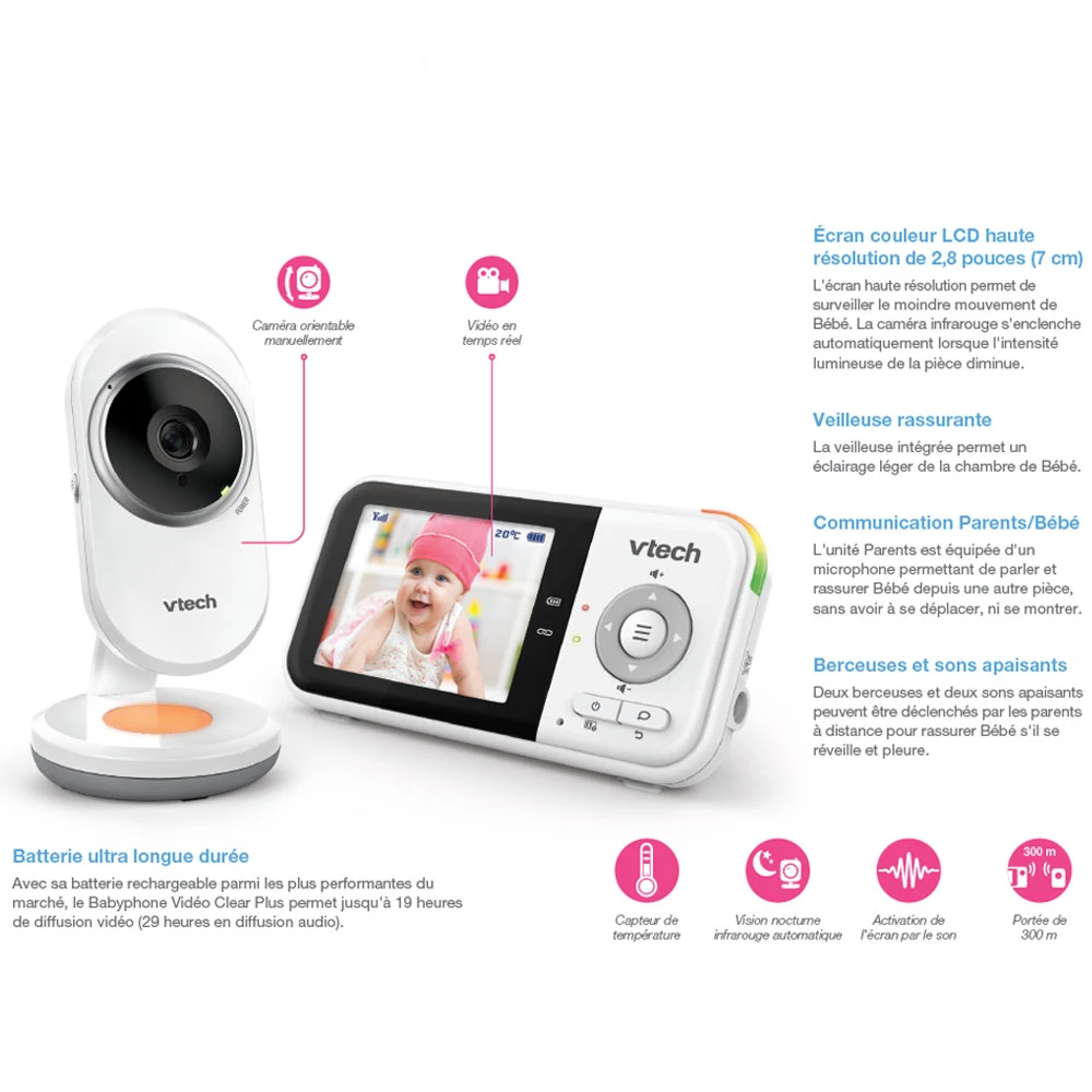 BabyPhone Vidéo Clear Plus - BM3254 8 BabyPhone Vidéo Clear Plus - BM3254 – Image 8