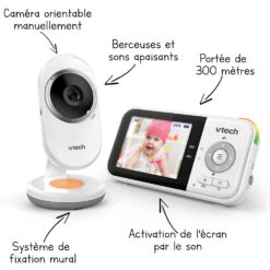BabyPhone Vidéo Clear Plus - BM3254 10 BabyPhone Vidéo Clear Plus - BM3254 -VTECH BABY Boutique 80 302623 visuel flC3A8ches