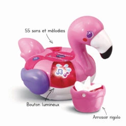 VTech Magic'Splash - P'tites Bouées Animaux -VTECH BABY Boutique 80 411105 MagicSplash Ptites bouC3A9es animaux flamant rose infos