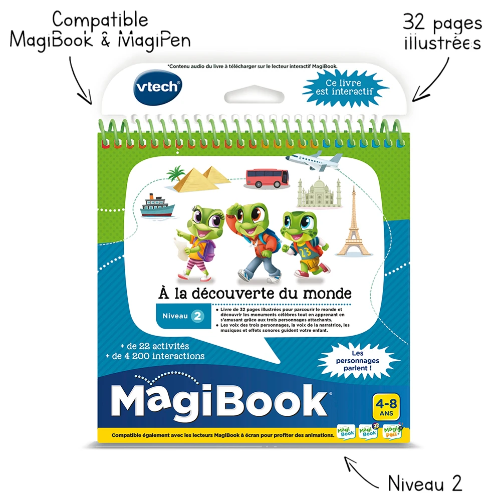 Livre Interactif à La Decouverte Du Monde - Livre Magibook - VTech 1 Livre Interactif à La Decouverte Du Monde - Livre Magibook - VTech