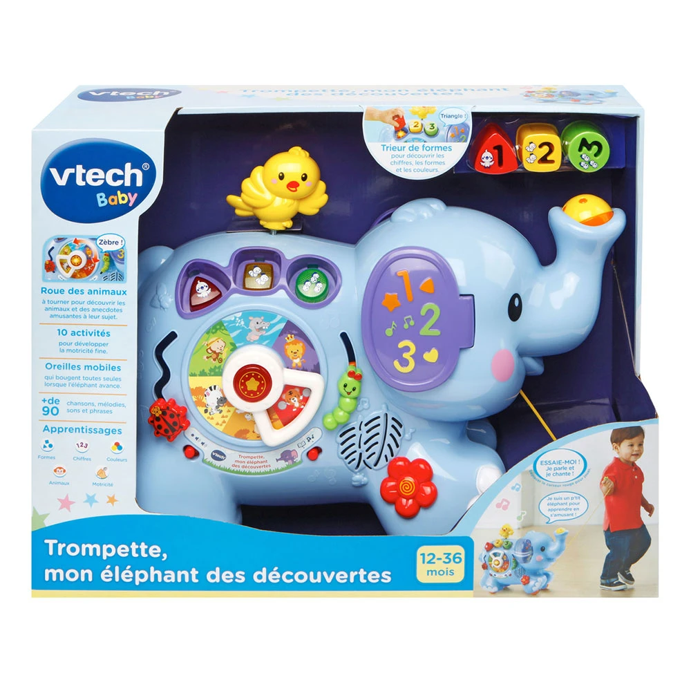 VTECH BABY Trompette, Mon éléphant Des Découvertes 6 VTECH BABY Trompette, Mon éléphant Des Découvertes – Image 6
