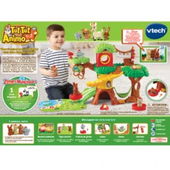 Tut Tut Animo - Arbre Cabane Interactif -VTECH BABY Boutique 80 515105 dos boite
