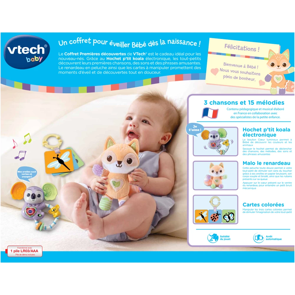 VTECH BABY Coffret Naissance - Premières Découvertes 5 VTECH BABY Coffret Naissance - Premières Découvertes – Image 5