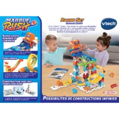Circuit à Billes - Racing Set Electronic M200E -VTECH BABY Boutique 80 519305 dos boite