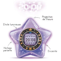 Kidimagic Starlight Violet - Réveil Enfant