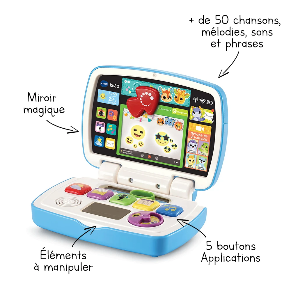 VTECH BABY Baby Ordi Des Découvertes 2 VTECH BABY Baby Ordi Des Découvertes – Image 2