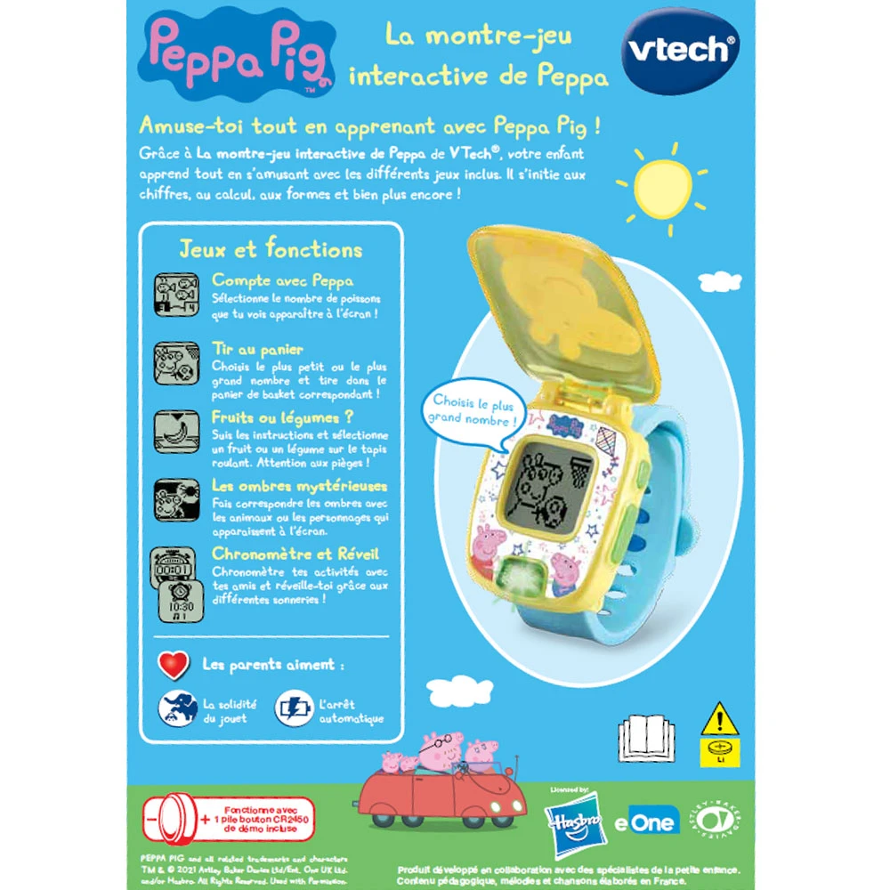 VTech Peppa Pig - La Montre Jeu Interactive De Peppa 9 VTech Peppa Pig - La Montre Jeu Interactive De Peppa – Image 9