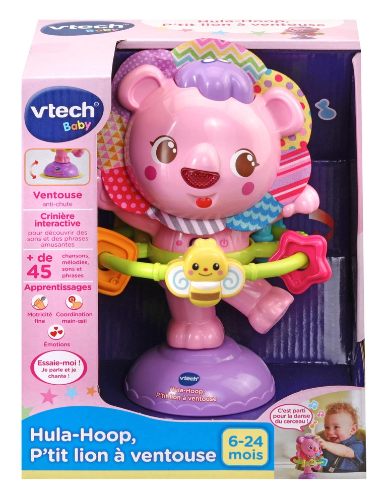 VTECH BABY Hula-Hoop, P'tit Lion à Ventouse (rose) 3 VTECH BABY Hula-Hoop, P'tit Lion à Ventouse (rose) – Image 3
