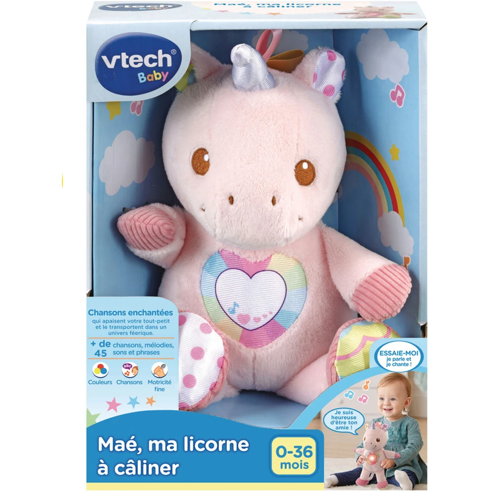VTECH BABY Maé, Ma Licorne à Câliner - Peluche Licorne 5 VTECH BABY Maé, Ma Licorne à Câliner - Peluche Licorne – Image 5