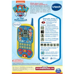 VTech Pat Patrouille - Le Smartphone éducatif -VTECH BABY Boutique 80 529505 dos boite