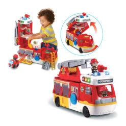 Super Camion Caserne De Pompiers - Tut Tut Copains 8 Super Camion Caserne De Pompiers - Tut Tut Copains -VTECH BABY Boutique 80 529805 ENTIRE TOY 1