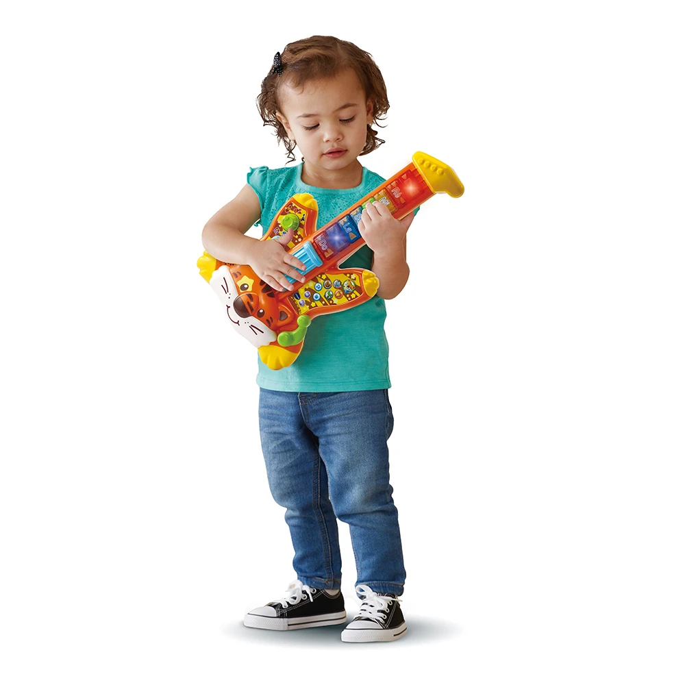 VTECH BABY Guitare Electrique Enfant Tigre - Jungle Rock - VTech 2 VTECH BABY Guitare Electrique Enfant Tigre - Jungle Rock - VTech – Image 2