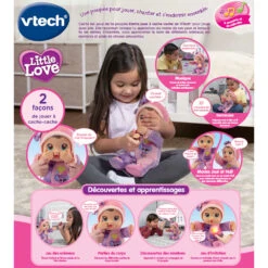 Poupée Emma Cache-cache Bébé - Poupée Little Love -VTECH BABY Boutique 80 538205 Little Love Emma joue C3A0 cache cache dos