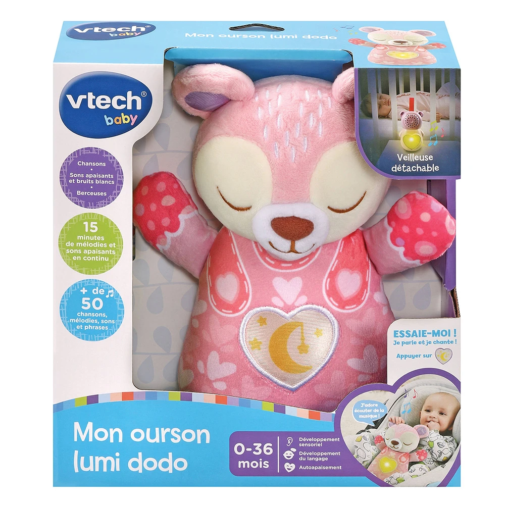 VTECH BABY Mon Ourson Lumi Dodo Rose 8 VTECH BABY Mon Ourson Lumi Dodo Rose – Image 8