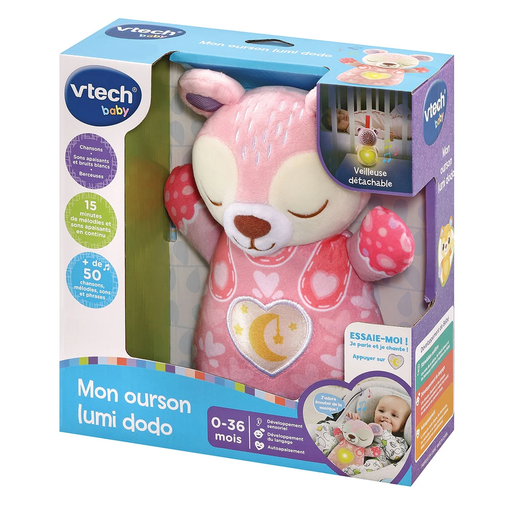 VTECH BABY Mon Ourson Lumi Dodo Rose 9 VTECH BABY Mon Ourson Lumi Dodo Rose – Image 9