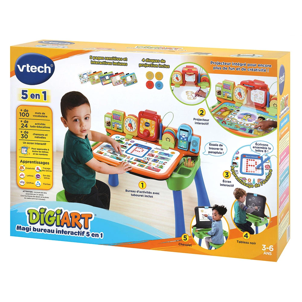 VTech Magi Bureau Interactif 5 En 1 Mixte 10 VTech Magi Bureau Interactif 5 En 1 Mixte – Image 10