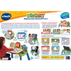 VTech Magi Bureau Interactif 5 En 1 Mixte 21 VTech Magi Bureau Interactif 5 En 1 Mixte -VTECH BABY Boutique 80 540905 dos boite