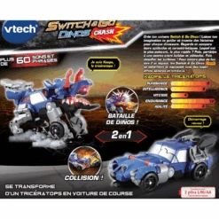 Kaops, Le Tricératops - Crash - Véhicules Interactifs -VTECH BABY Boutique 80 541405 dos boite