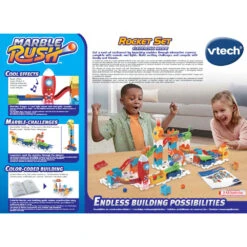 Circuit à Billes - Rocket Set Electronic M100E 13 Circuit à Billes - Rocket Set Electronic M100E -VTECH BABY Boutique 80 542249 dos boite